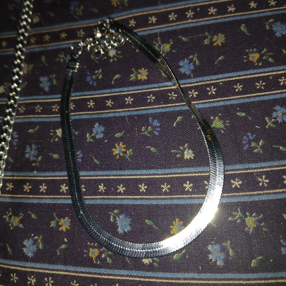 Sterling Necklace, Crossbody Bag, & Snake Chain Bracelet Sterling Silver